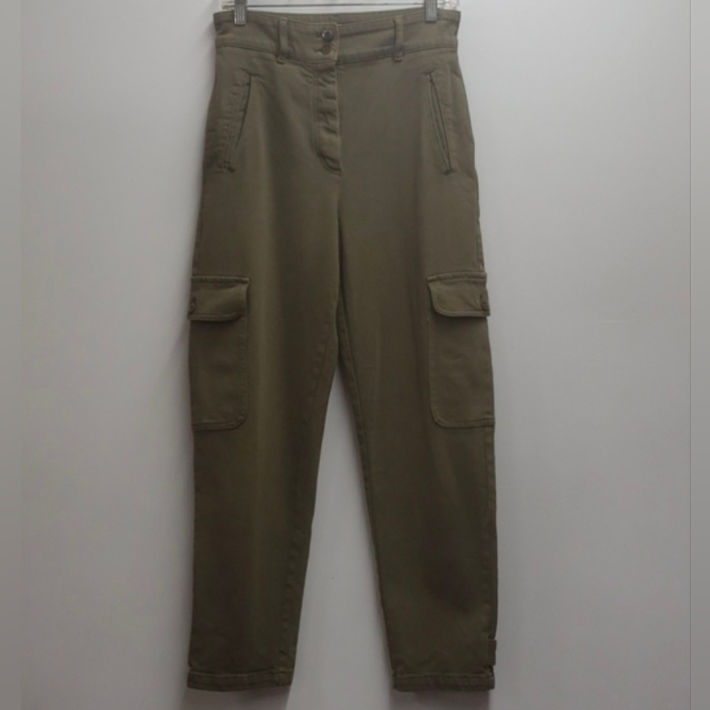 Wilfred Free X Aritzia Pants Women's 8 Modern Cargo Olive Green Utility Tapered - Picture 1 of 13